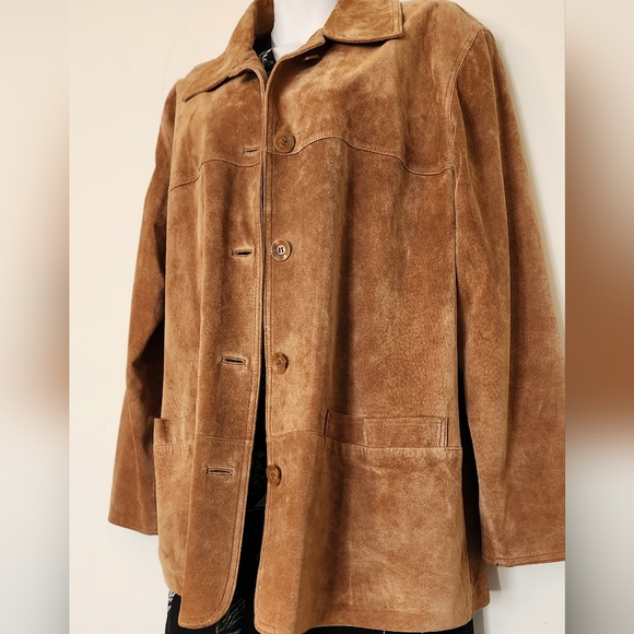 Bernardo Genuine Soft Suede Leather Jacket - Picture 12 of 16